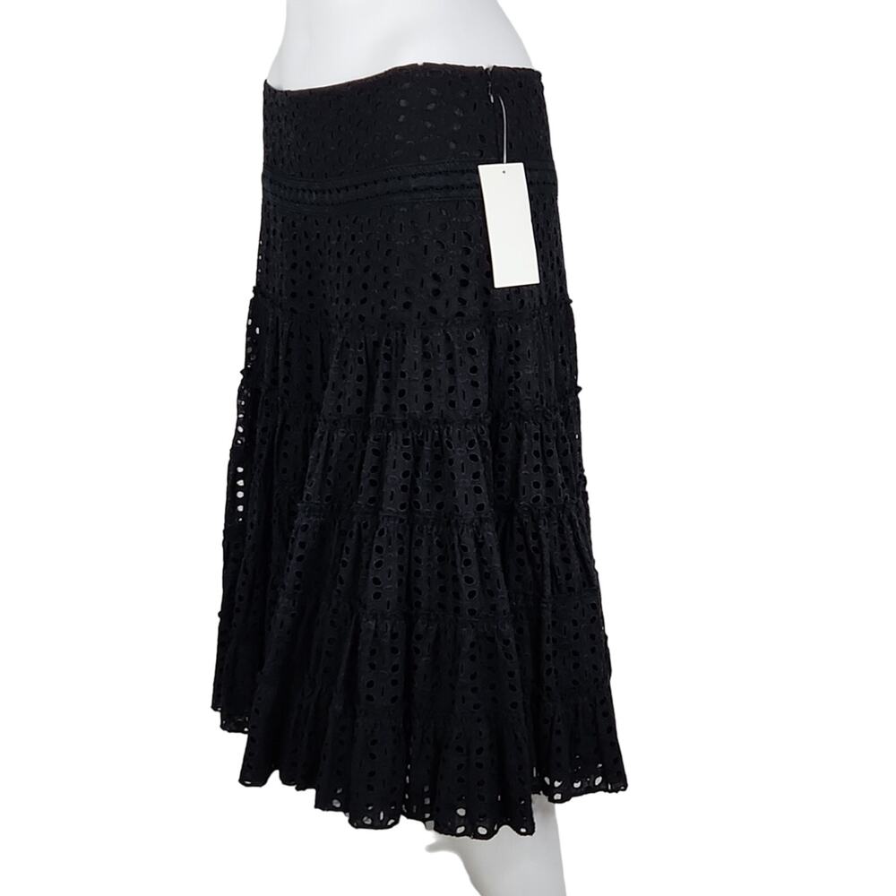 Aqua "Dimri" Eyelet Cotton Skirt Size Small - Picture 2 of 8